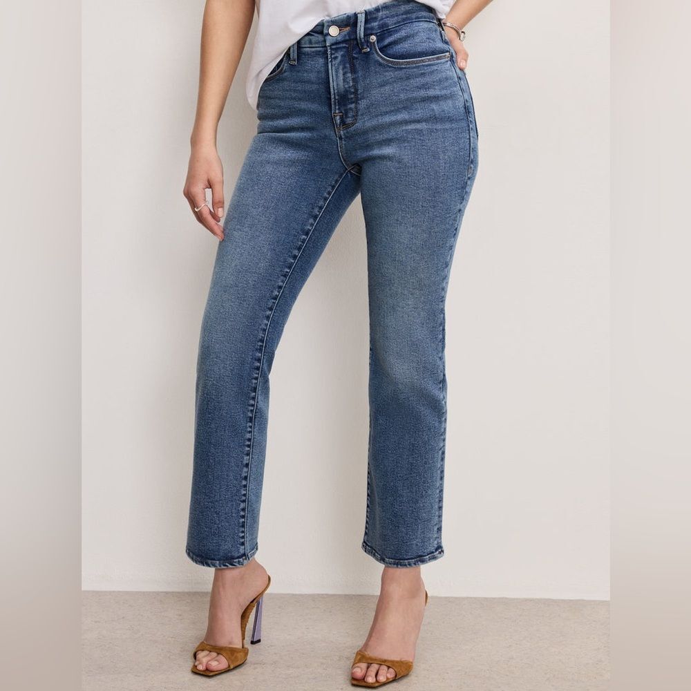 GOOD AMERICAN petite straight compression jeans plus size 22